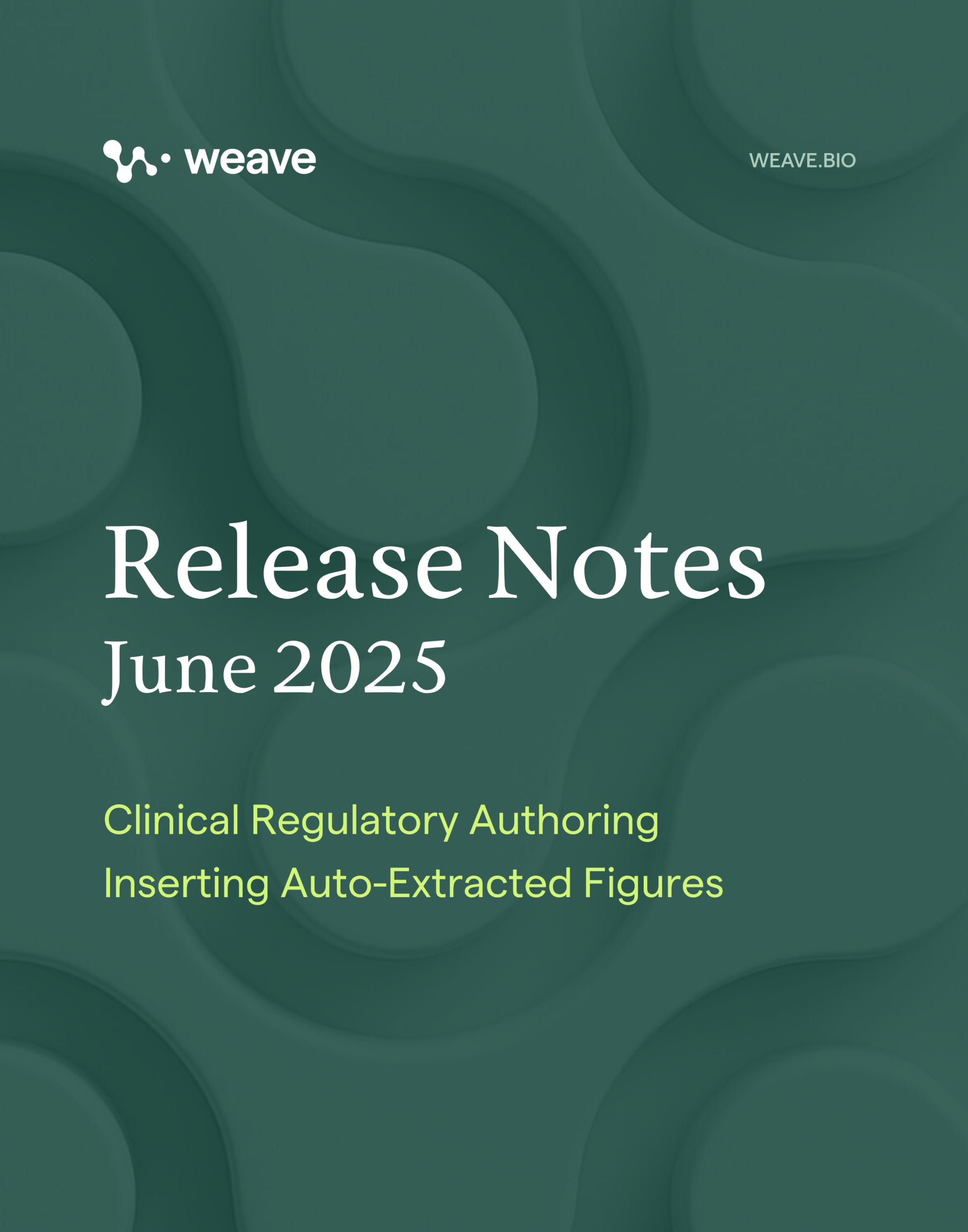 Weave platform June 2025 release notes