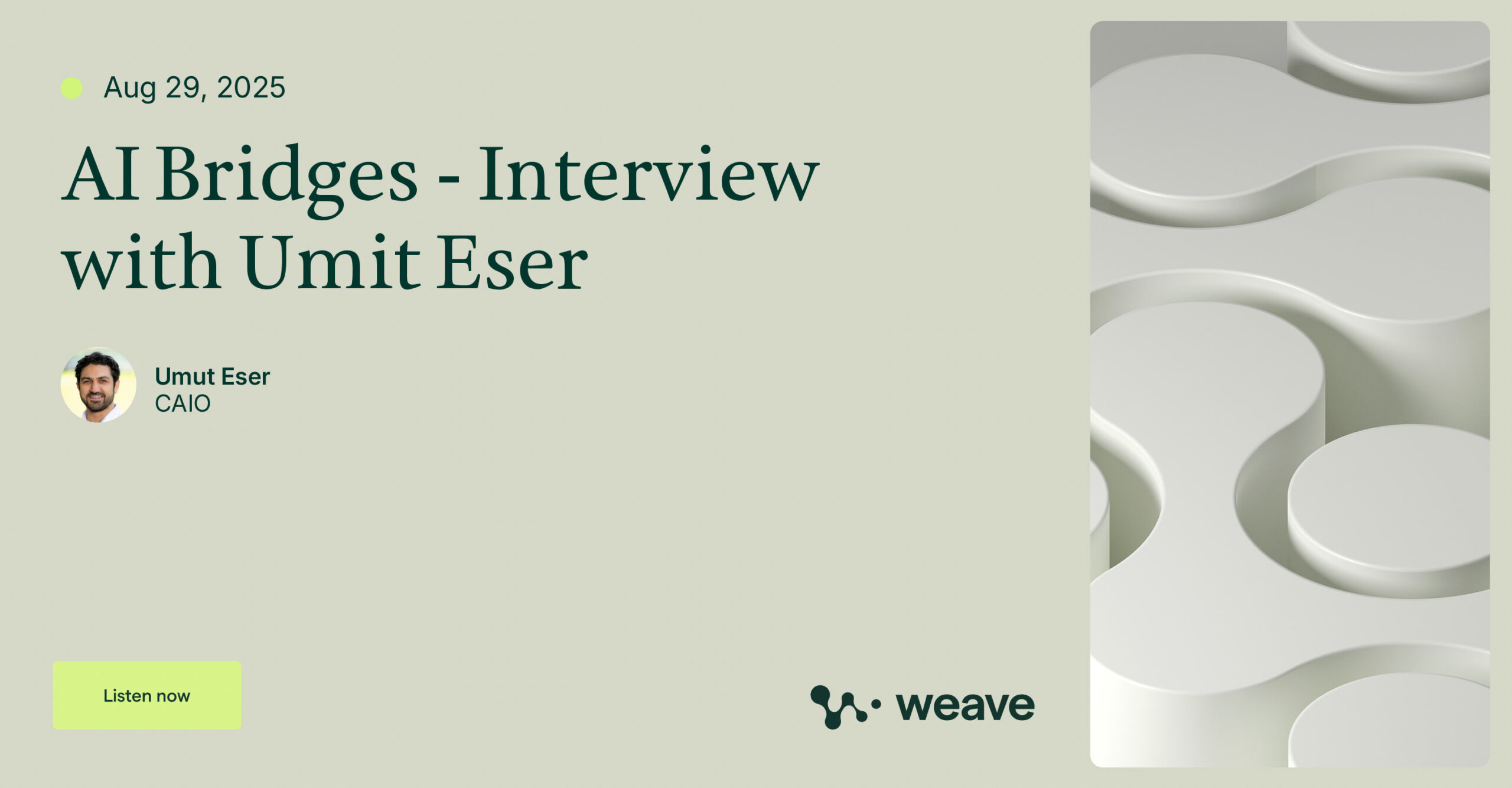 AI Bridges – Interview with Umit Eser