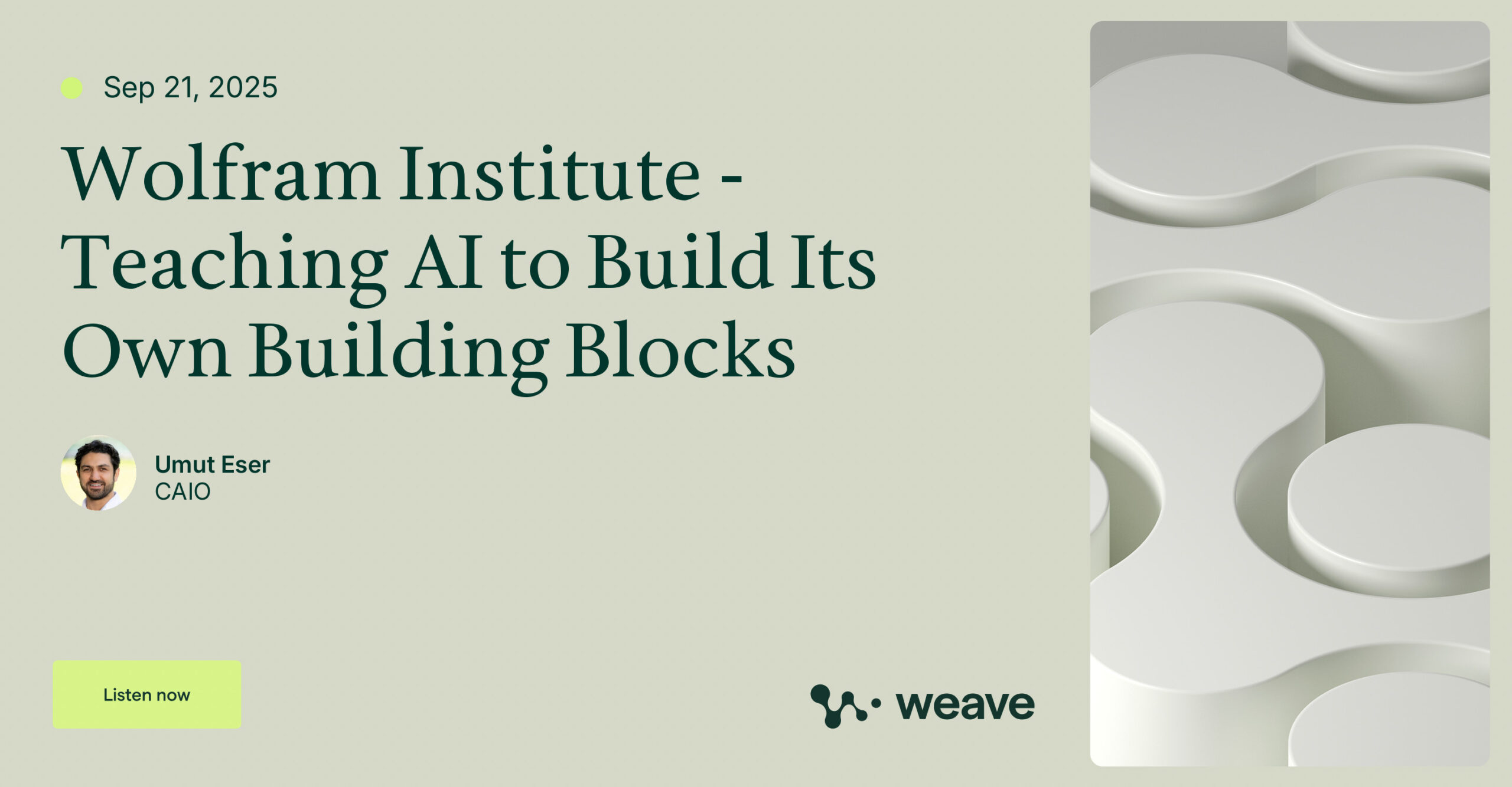 Wolfram Institute – Teaching AI to Build Its Own Building Blocks